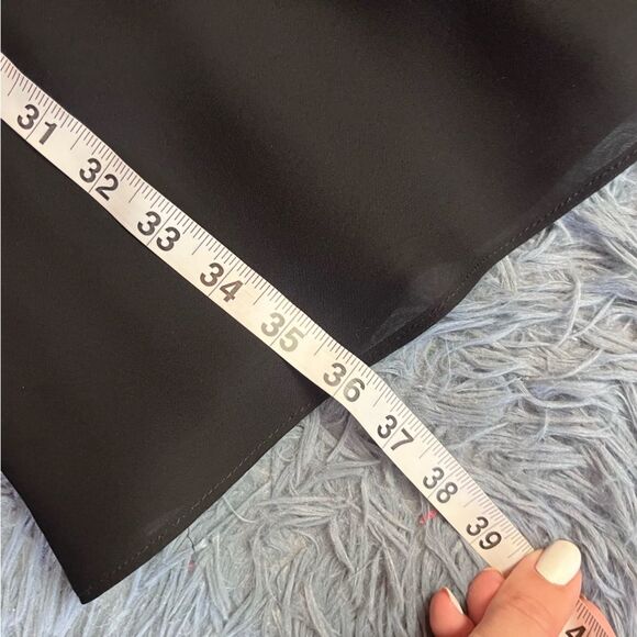 Vintage Dave & Johnny Black Slip Dress Size S - Picture 4 of 6